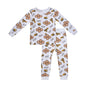 Kids Tales Dreamscape Bamboo-Blend Printed Zip Romper