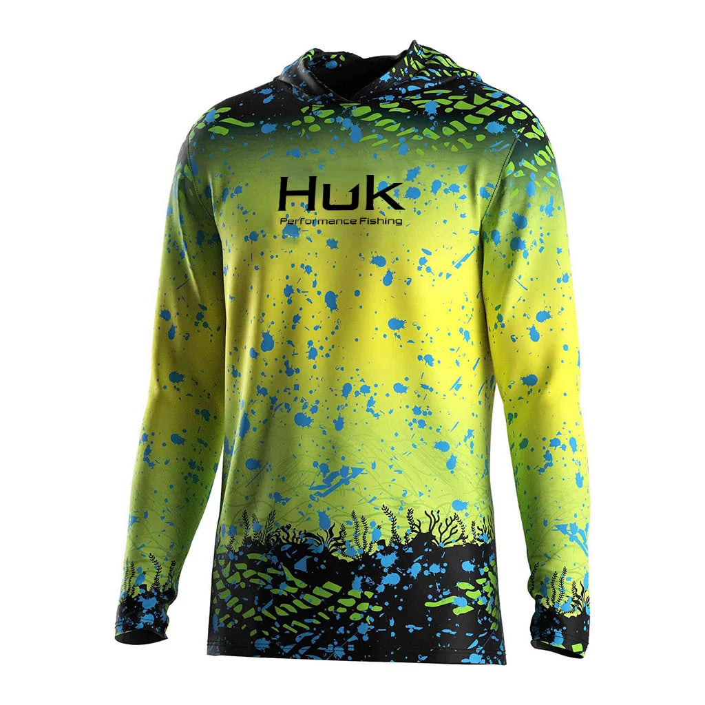 Mens Fishing UV Protection Hoodie - Lightweight Outdoor 3D Printing Nerve Cells Casual Streetwear