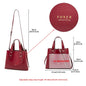 High Quality Women Split Leather Handbag Fashion Workplace Big Capacity Tote Bag Commuter Crossbody Shoulder Bags Mother's Gift