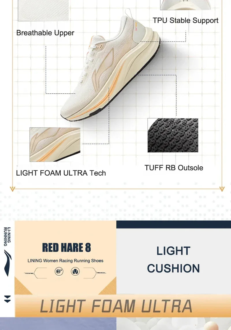 Li-Ning Women's RED HARE 8 Running Shoes - ShopHub
