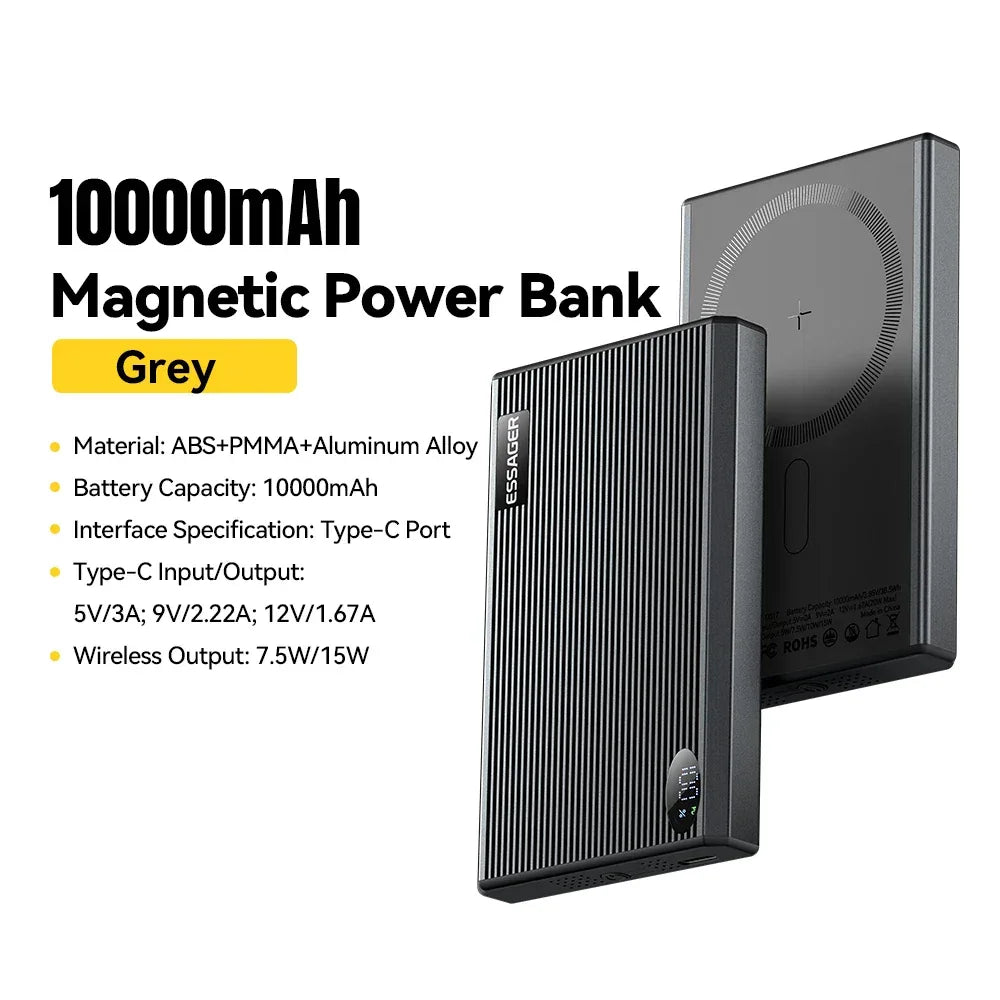 Essager Thin Magnetic Power Bank - ShopHub