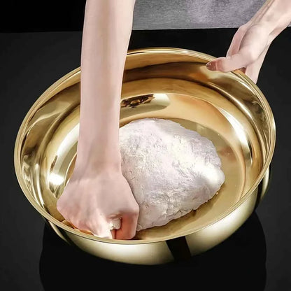 Commercial-Grade Stainless Mixing Bowls - Rustproof Non-Slip Base Dishwasher Safe for Dough/Food Prep/Soups