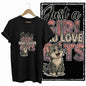 COOLMIND Black Cat Graphic T-Shirt | Women's 50-Design