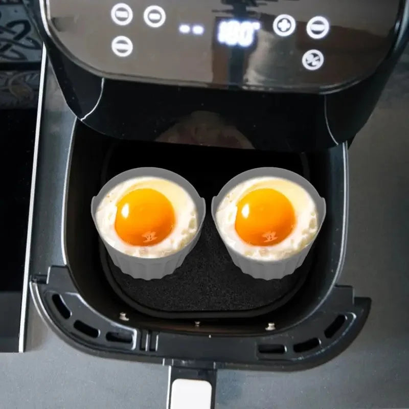 2/4Pcs Silicone Air Fryer Baking Molds