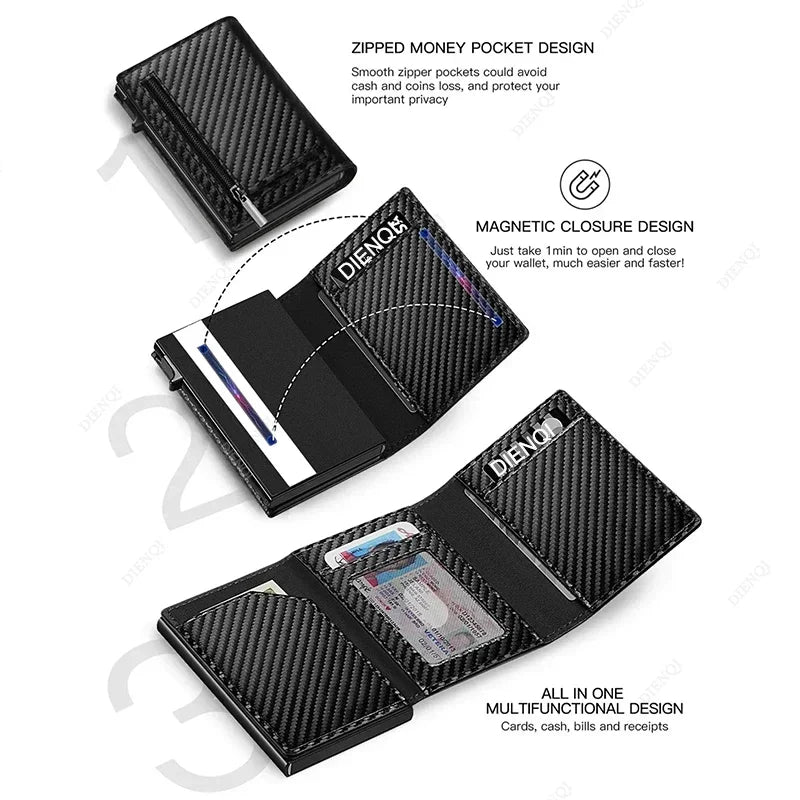 DIENQI Luxury RFID Credit Card Holders