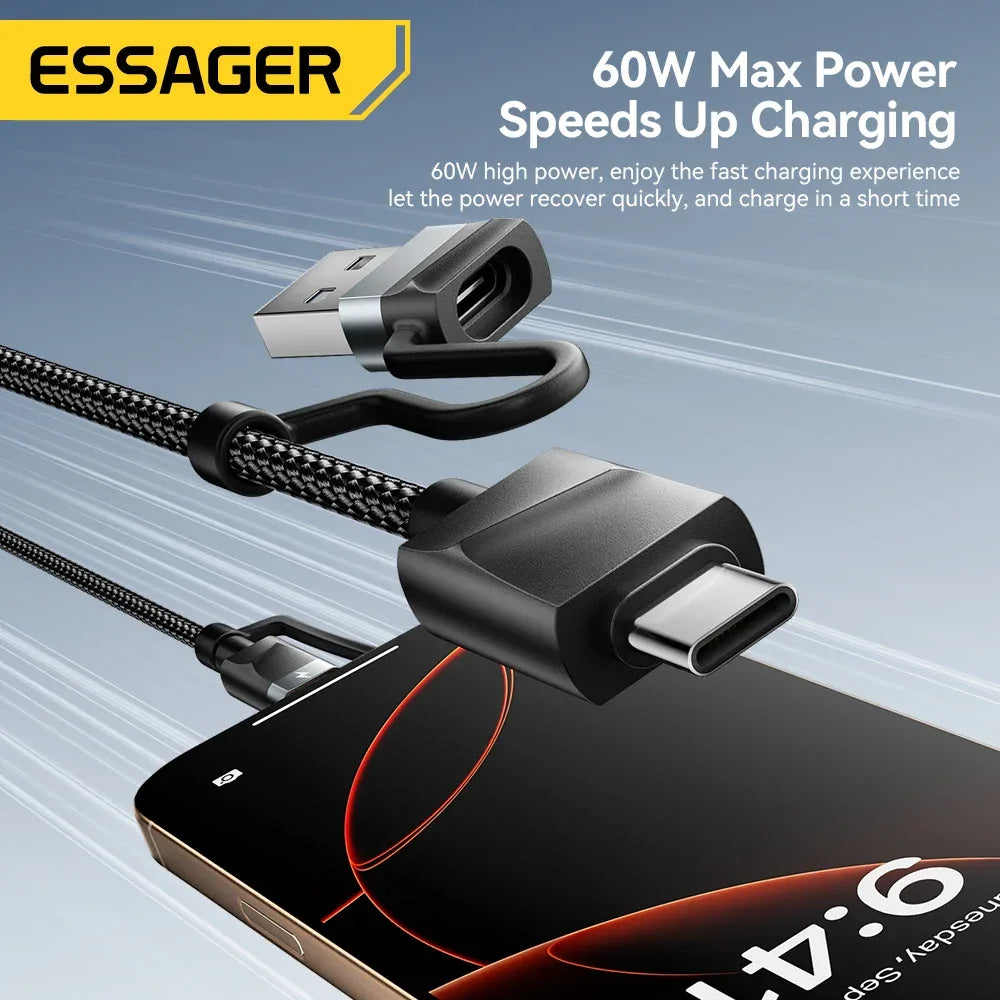 Essager 5-in-1 USB-A/Type-C charging solution - ShopHub