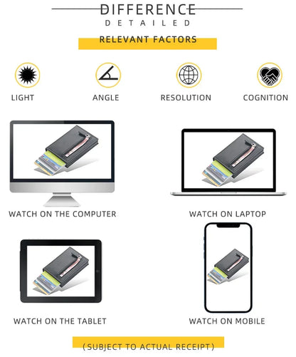 Magnetic RFID Blocking Credit Card Holder Men Wallets Anti Theft Aluminum Metal Pu Leather Small Pop Up Wallet Cardholder Case