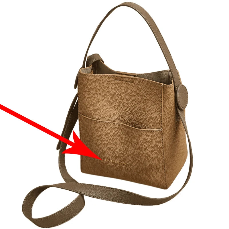 FOXER Split Leather Crossbody Shoulder Bag