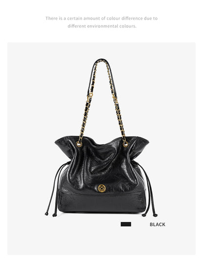 FOXER Luxury Genuine Leather Shoulder Bag