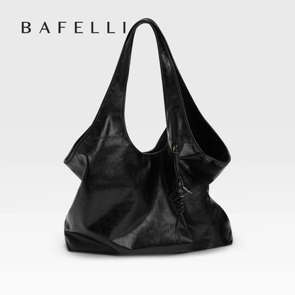 BAFELLI Soft Leather Large Capacity Work Tote Bag