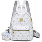 FOXER Brand PVC Leather Backpack Cute Embossing 2026 New Design Large Capacity School Bag Women's Fashion Travel Bags