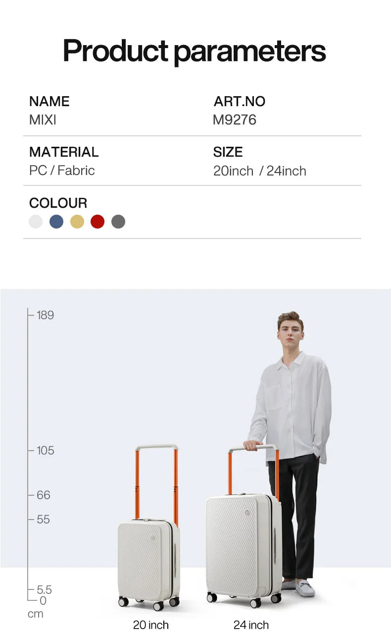 Mixi Expandable Carry-On Suitcase 20" - 24"