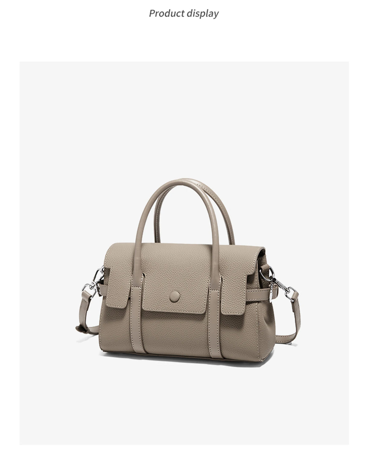 FOXER Retro Luxury Top-handle Bag for Women Genuine Leather Laies Shoulder Bag Female Crossbody Handbag Work Purse 2026 New