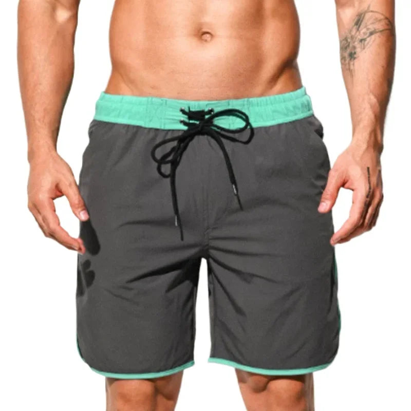 DESMIIT S91 Solid-Colour Swim Shorts with Mesh Liner