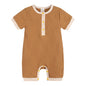 Kids Tales Little Everyday Ribbed Cotton-Blend Baby Romper