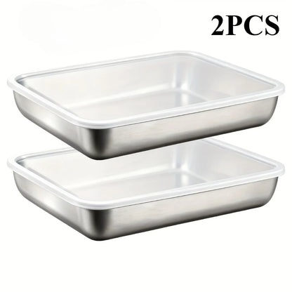 1/2/3/4/5/6Pcs Stainless Steel Food Containers