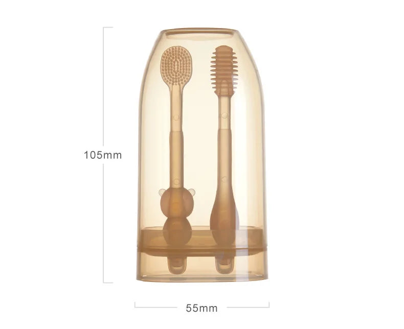 Dr.Isla 3-In-1 Baby Silicone Tongue Brush