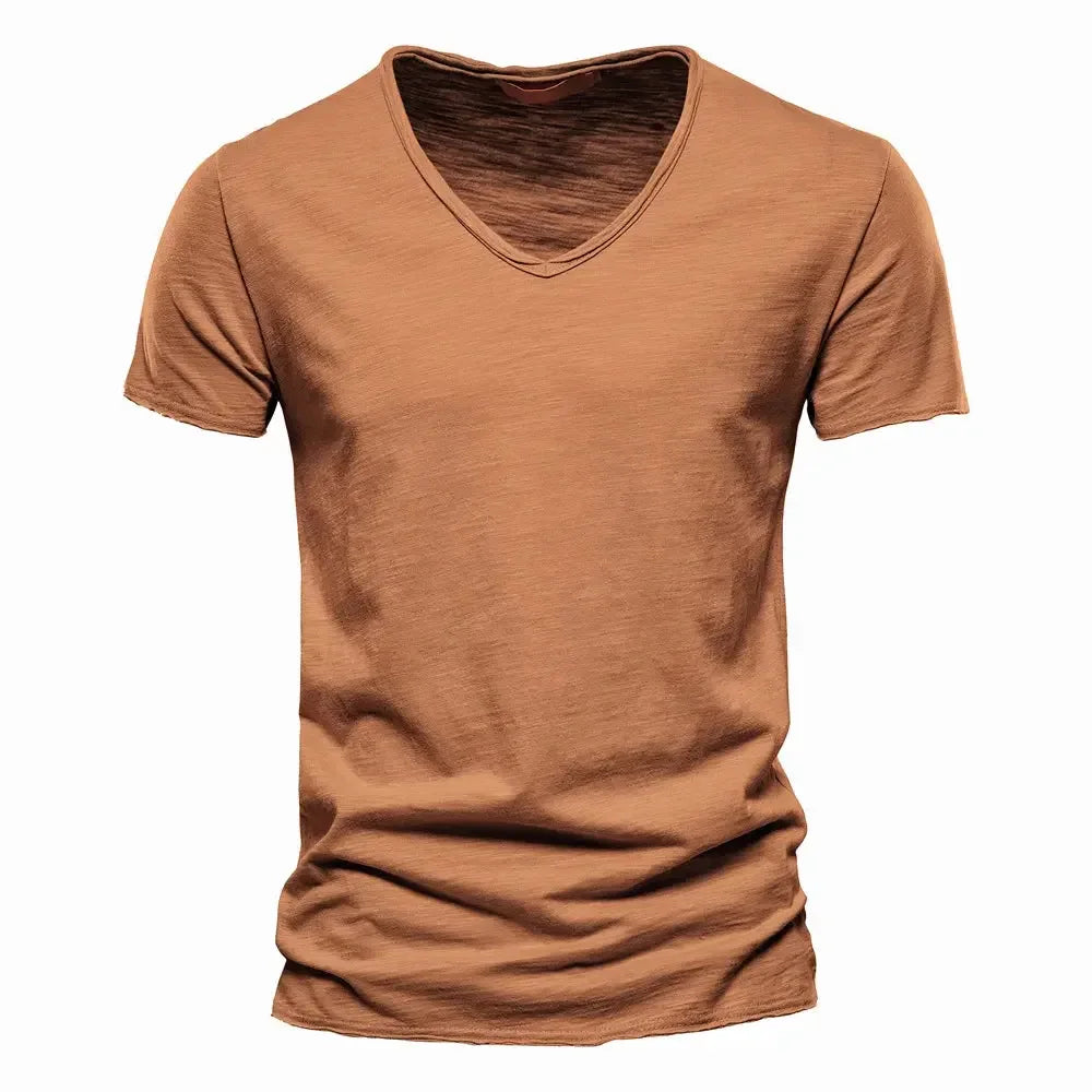 AIOPESON 100% Cotton Men's T-Shirts - ShopHub