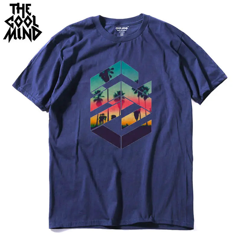 COOLMIND Printed Cotton T-Shirt | Men's Relaxed Style