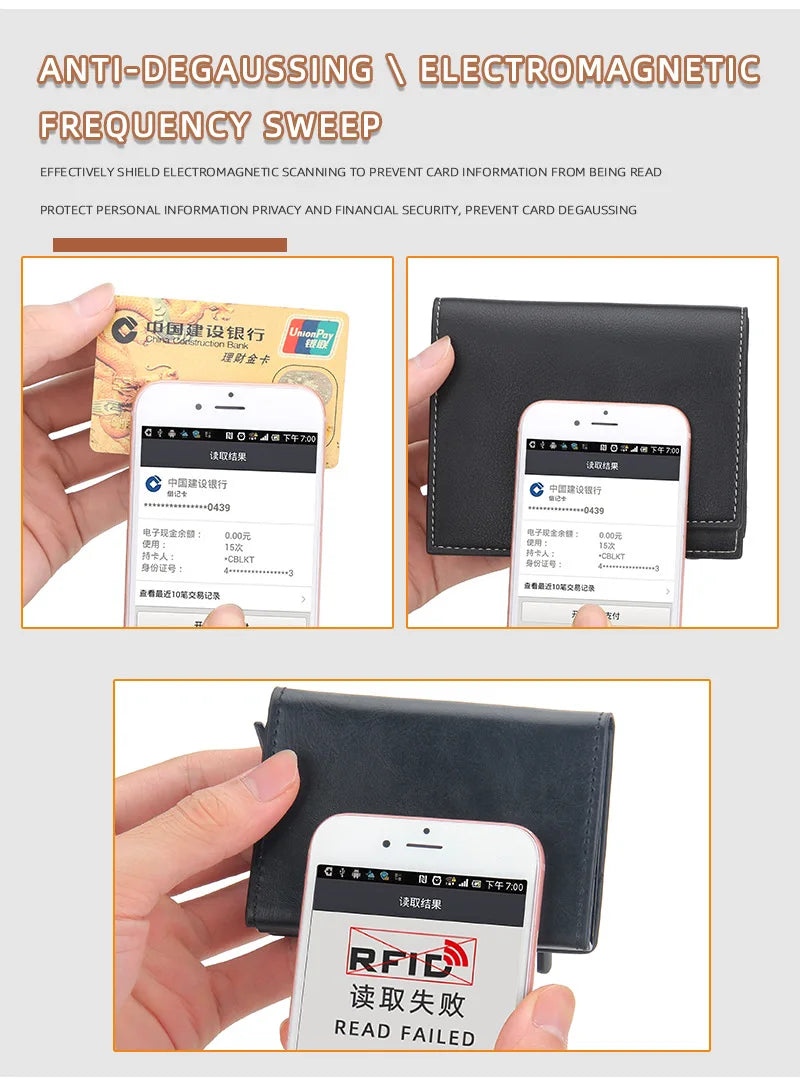 Pop Up Credit Card Holder Wallets