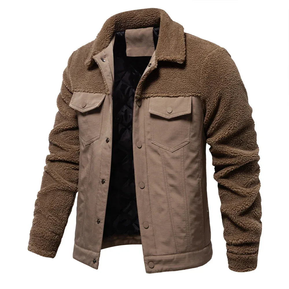 AIOPESON Men's Thick Sherpa Fleece Jackets - ShopHub