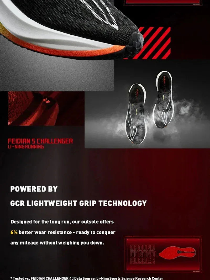 Li-Ning Men's FEIDIAN 5 CHALLENGER Racing Shoes - ShopHub