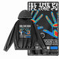COOLMIND G21 Vintage Graphic Acid-Washed Black Hoodie
