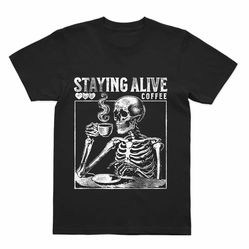 COOLMIND U0020 Skull Graphic Cotton Tee