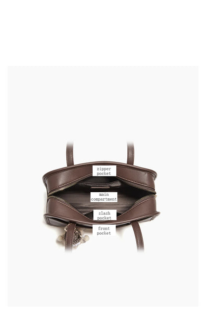 FOXER Female Shoulder Bag PU Leather Cross Body Bag 2026 New Fashion Messenger Bag Large Capacity Commute Daliy