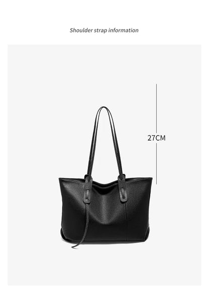 FOXER Women's Shoulder Bag Genuine Leather Handbag 2026 New Large Capacity Tote Bag Female Commuter Casual Purse