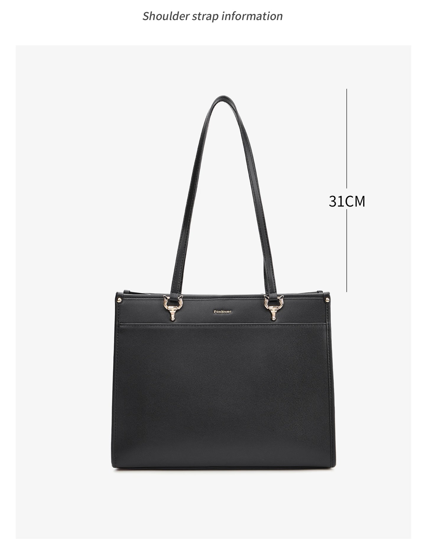 FOXER Luxury Large Capacity Tote Bag for Women