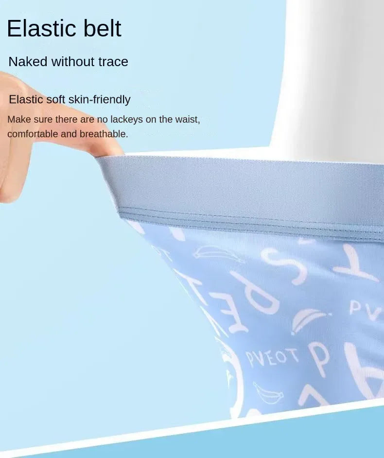 4 Pack Ice Silk Mesh Men's Boxer Shorts - ShopHub