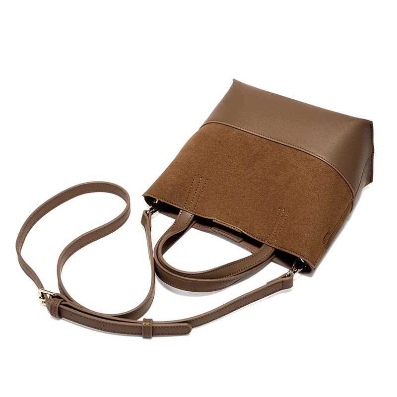 FOXER PU Leather Women's Handbag 2026 Stylish Retro Tote Bag Large Capacity Shoulder Bag for Daily Commute