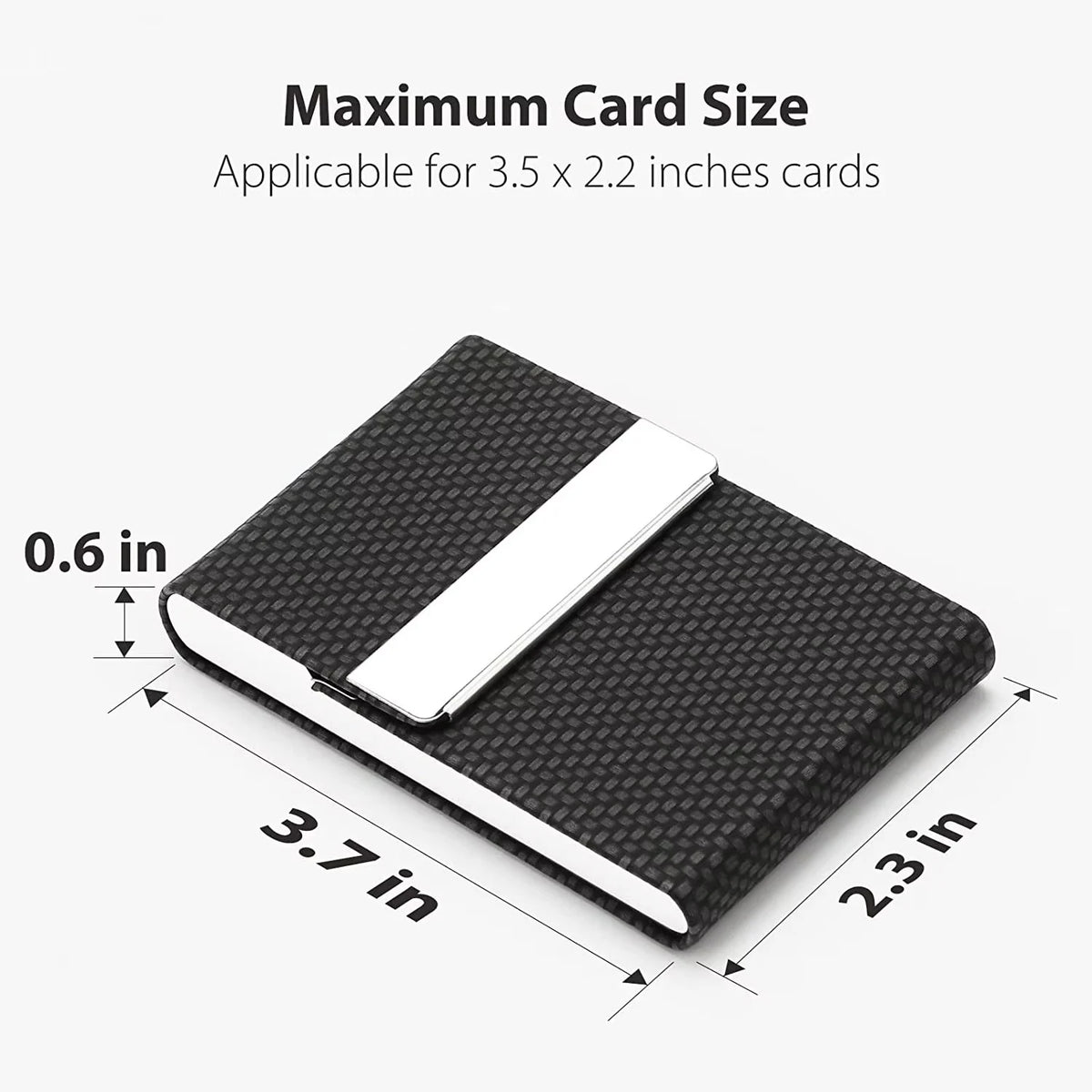 RFID Business Credit Card Holders Luxury Leather Men Wallets Metal Bank Cardholder Case Storage Visit Purses Minimalist Wallet