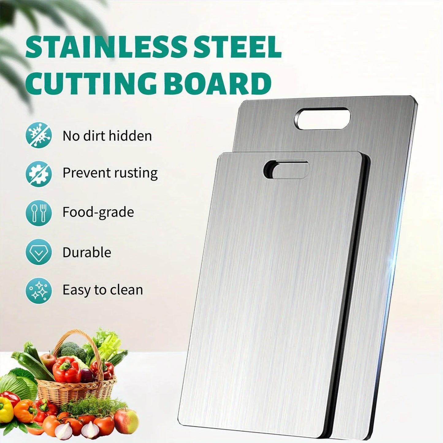 3pcs Stainless Steel Cutting Boards