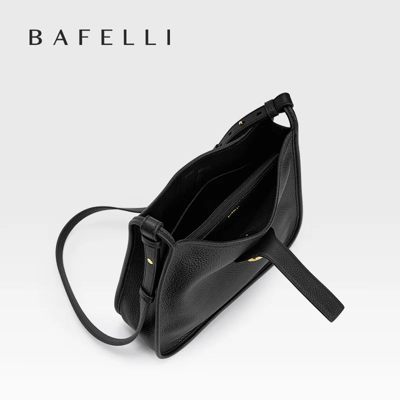 BAFELLI Natural Cattle Leather Bucket Bag