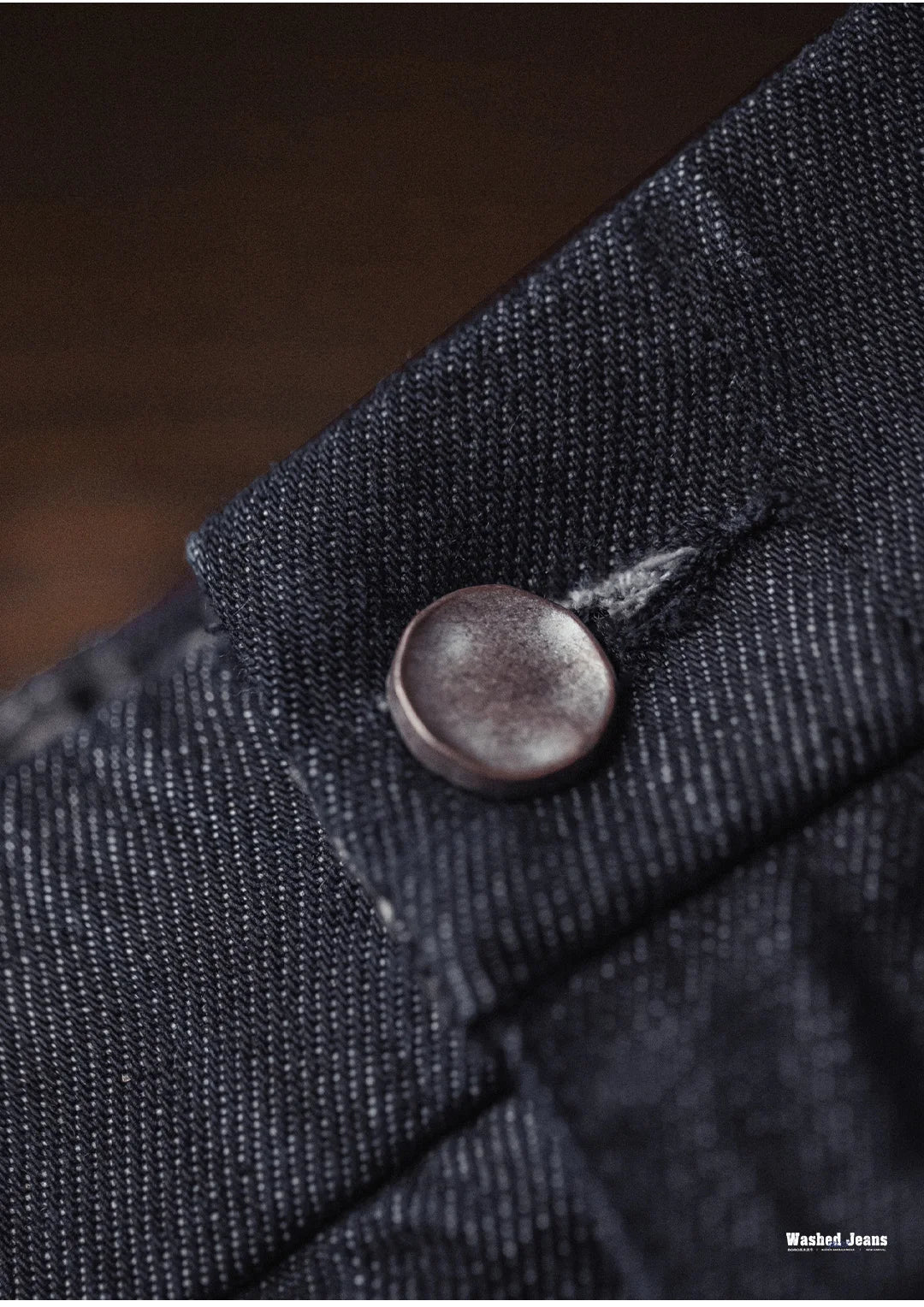 Maden Men‘s Vintage Boro Washed Denim Jeans