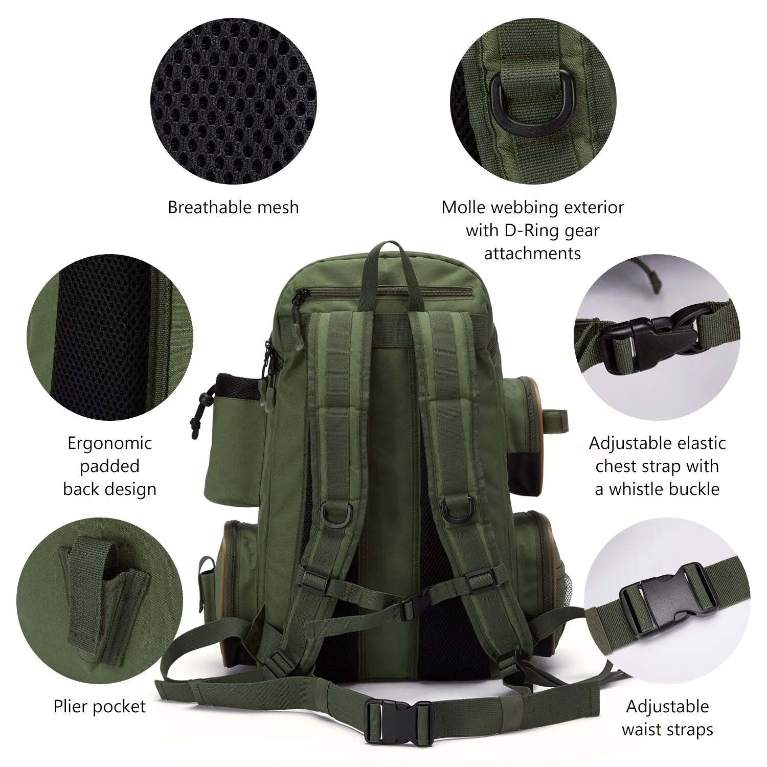 BASSDASH Fishing Bag Tackle Backpack ShopHub