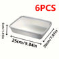 6-Piece Stainless Steel Food Containers with Lids