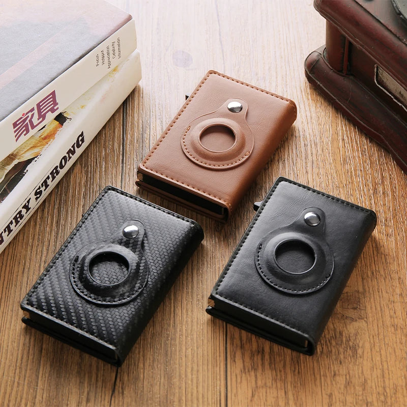 Rfid Carbon Fibe Airtag Wallets