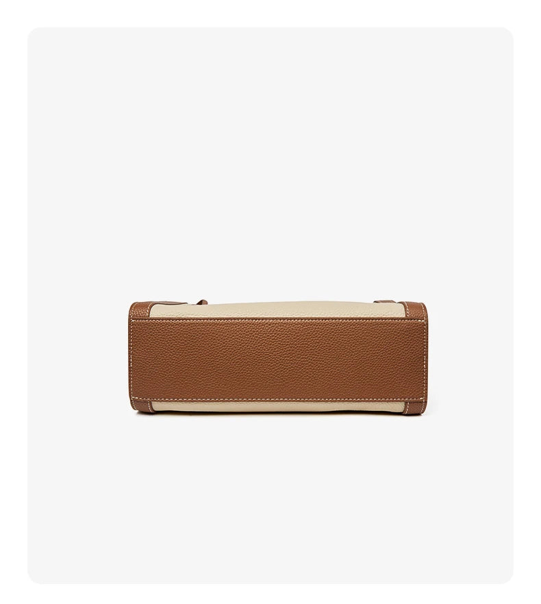 Women's Cowhide Leather Shoulder Bag Vintage Soft Messenger Handbag Fashion Crossbody Bags Female Underarm Bag DF900083S