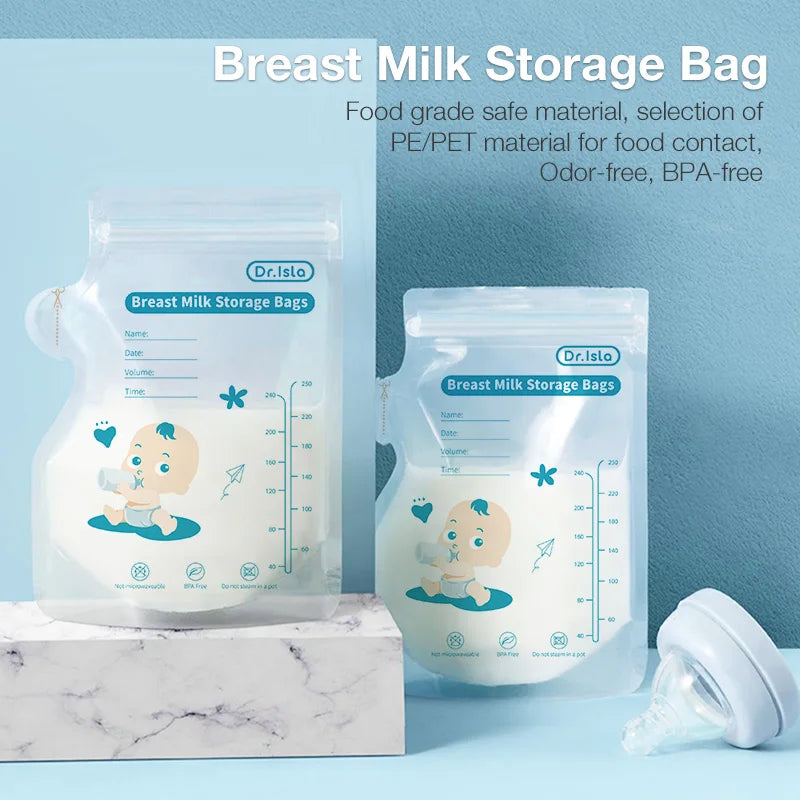 MAMIJOY Breast Milk Storage Bag 250ml/30Pcs Disposable