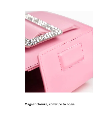 BAFELLI Diamond-Embellished Leather Satchel