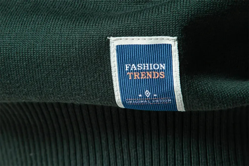 AIOPESON Men's Quarter Zip Cotton Pullover Sweaters - ShopHub