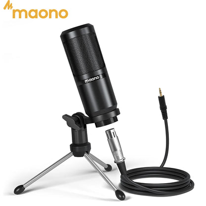 MAONO PM360TR Podcast Microphone 3.5mm Mic for Computer, Laptop, Phones