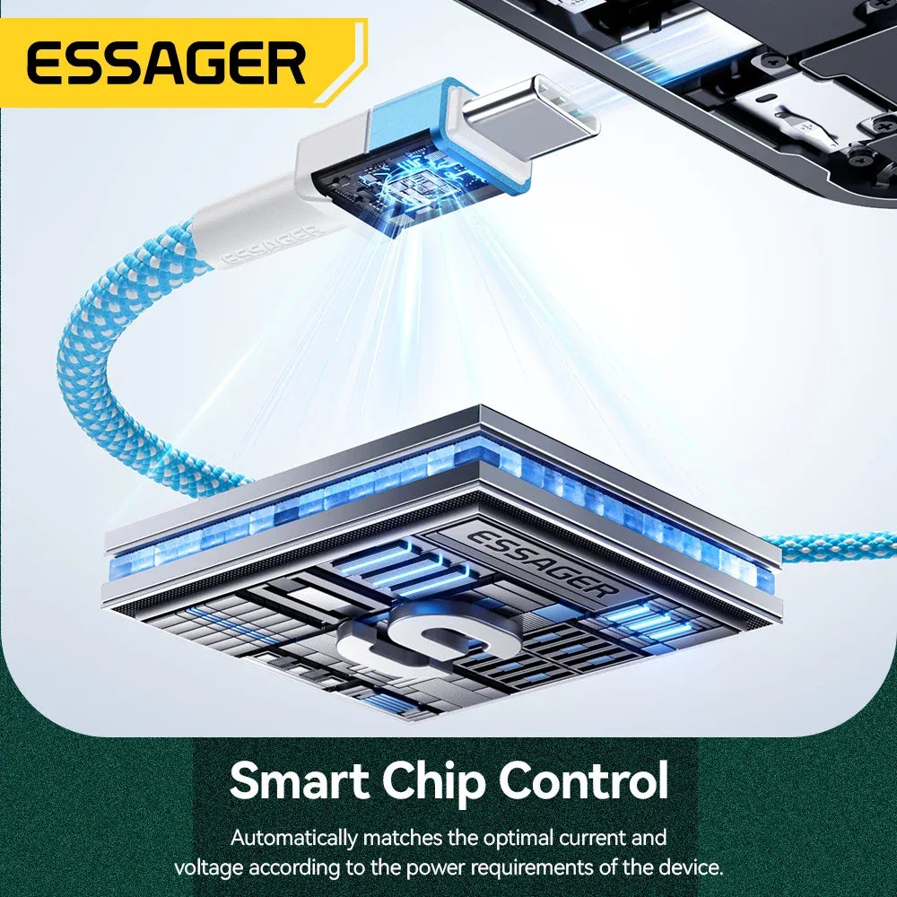 Essager 100W 5A USB C to USB C Cable - ShopHub