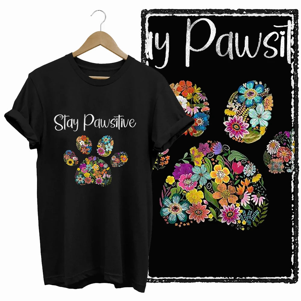 COOLMIND Black Cat Graphic T-Shirt | Women's 50-Design