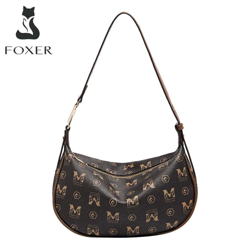 FOXER PVC Leather Women's Shoulder Bag