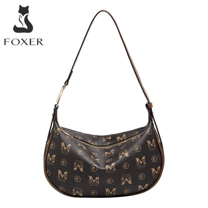 FOXER PVC Leather Women's Shoulder Bag