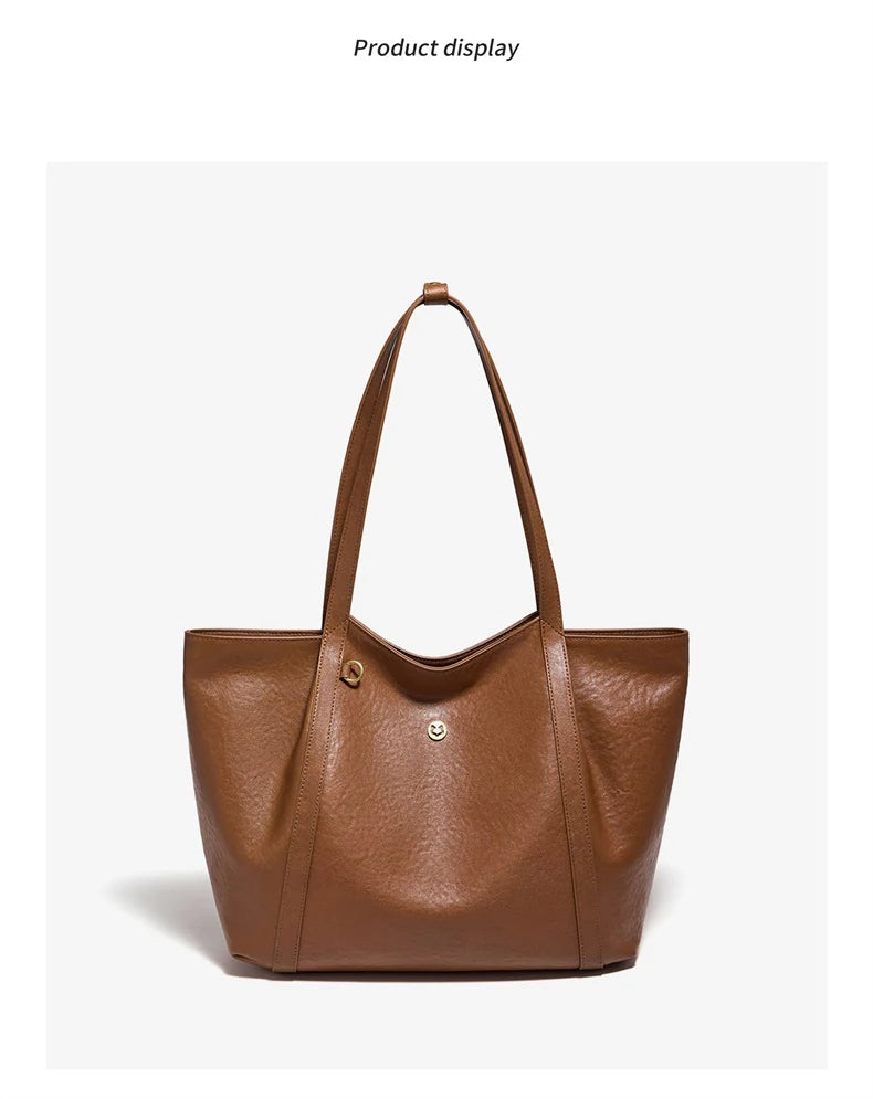 FOXER Women's Cow Leather Tote Shoulder Bag